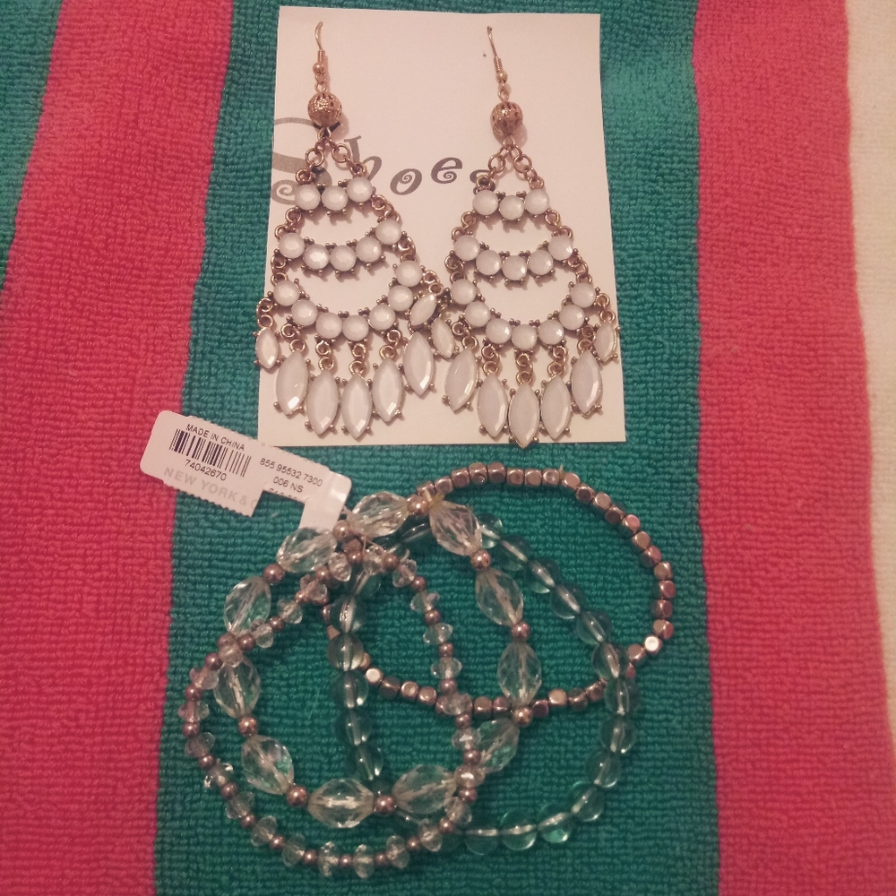 New York and company earring and bracelet set